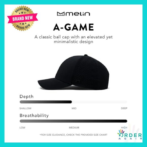 Performance Snapback Hat Water-Resistant Unisex Baseball Cap Hydrophobic - Picture 5 of 8